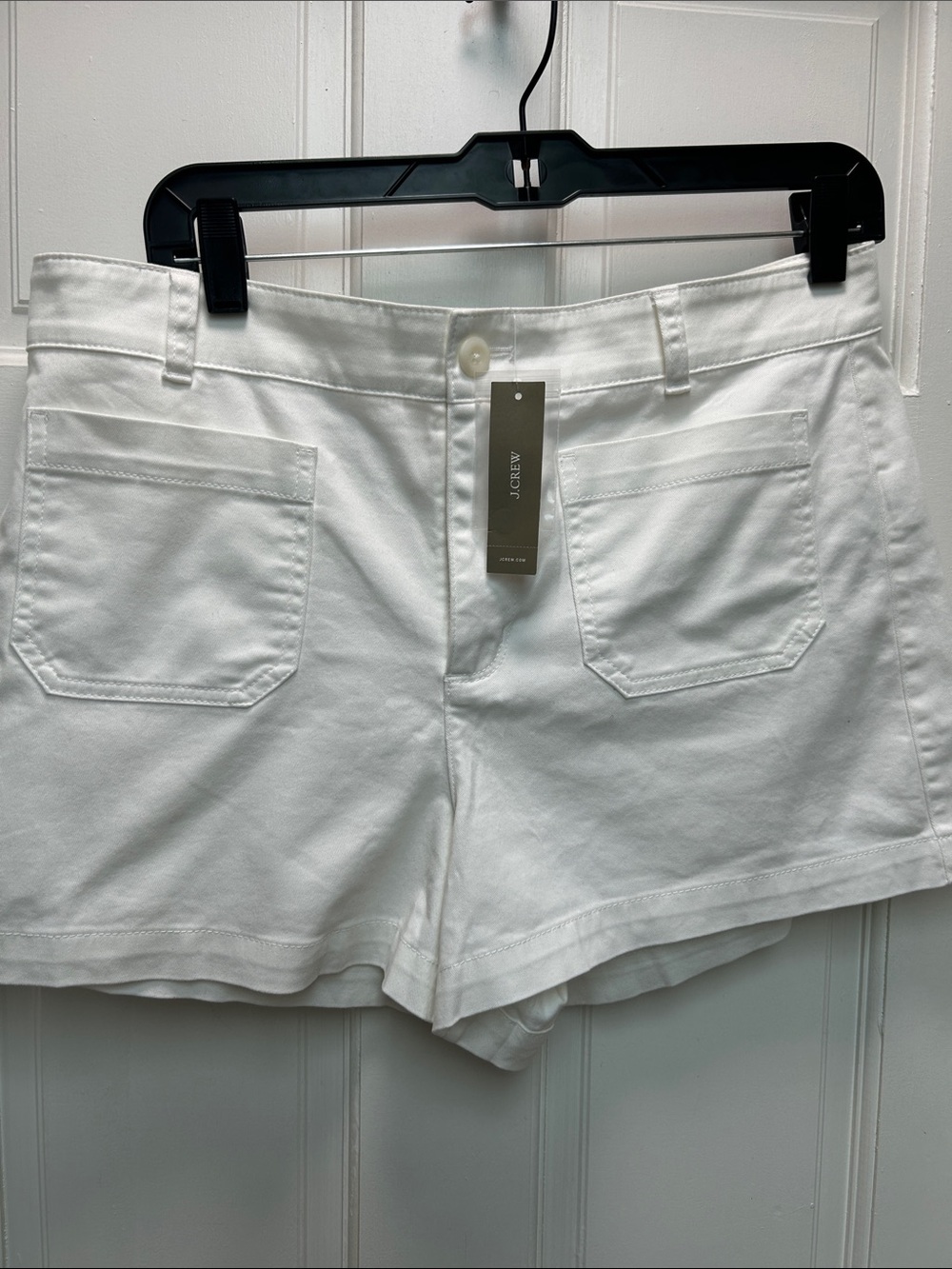 J. Crew White Patch Pocket Women's Shorts NWT